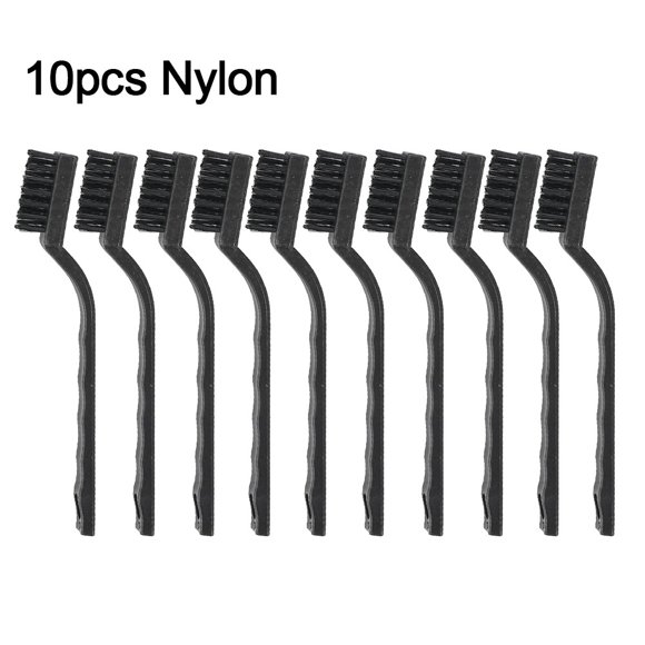 MYG 10pcs 7-inch Nylon Brush Mini Cleaning And Rust Removal Industrial Brush