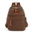 thumbnail image 1 of MesaSe Sac à Dos Mode pour Femmes avec Fermeture Éclair Classique Décontracté Uni Quotidien Loisirs (Beige), 1 of 10