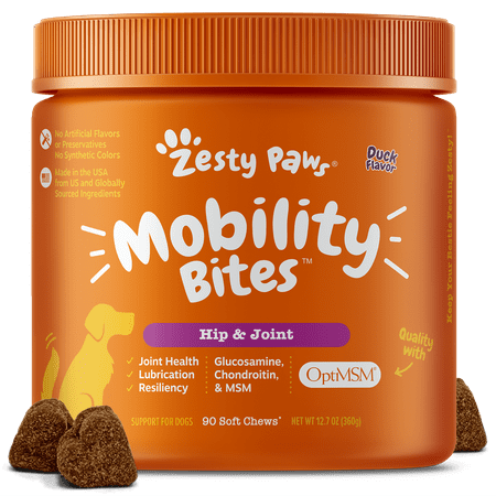 UPC: 0856521007147 | Hip & Joint Mobility Bites Soft Chews for Dogs With Glucosamine + Chondroitin & MSM Functional Dog Supplement