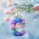 thumbnail image 1 of Colgante de árbol de Navidad con copo de nieve de acrílico | Adorno navideño 2D para mochila, espejo retrovisor del coche y decoración del hogar | Accesorio de decoración festiva, 1 of 6