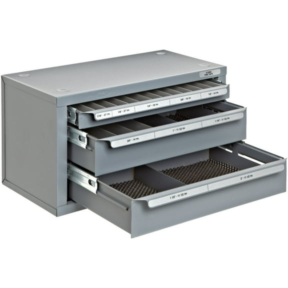 HUOT #13560 1/16-27 TO 2" NATIONAL PIPE TAP (NPT) DISPENSER ORGANIZER CABINET