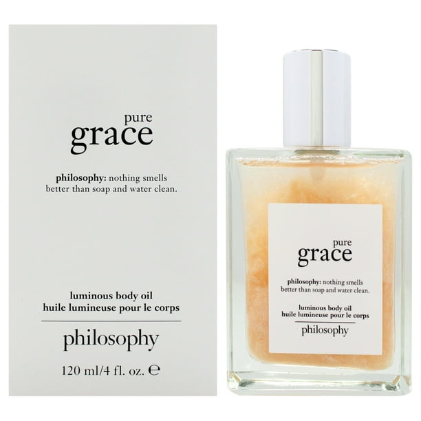 Aceite corporal luminoso Pure Grace de Philosophy para mujeres - 4 oz