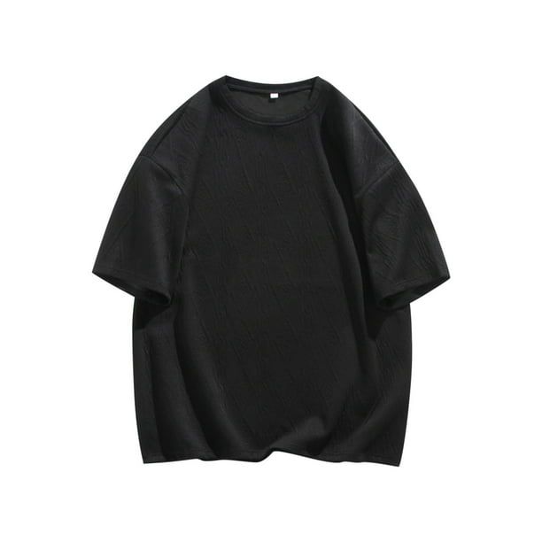 pstuiky camisetas camisas para hombre, Camiseta deportiva informal de manga corta y cuello redondo para hombre camisas casuales para hombre m
