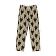 thumbnail image 4 of Xecao Cute Black Dog Men's Straight Lounge Pajama Pants: The Ultimate in Comfortable Sleepwear, 4 of 9