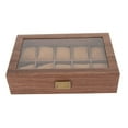 thumbnail image 2 of Slot Wood Watch Box,Wood Watch Box Display Watch Display Case Wood Watch Box Crafted with Care, 2 of 14