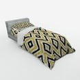 thumbnail image 2 of Ambesonne Geometric Bedding Set 3 Pcs, Contemporary Design, Twin XL, White Black and Yellow, 2 of 2