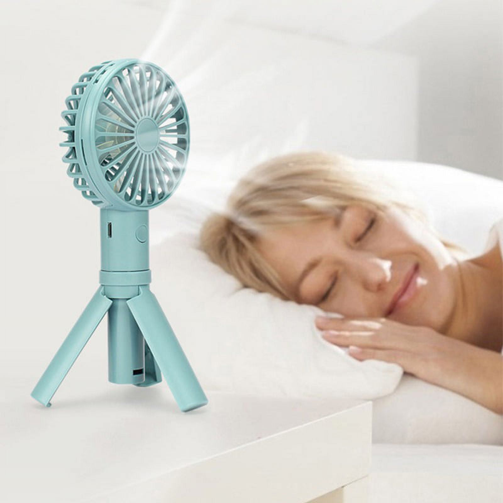 Handheld Portable Fan Mini Hand Fan, USB Rechargeable Personal Fan, Small Fan with 3 Speeds for Travel/Commute/Makeup(1 pack)