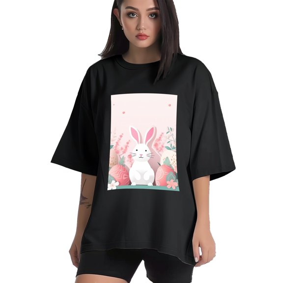 Plus Size Shirt for Women Black Tops for Women Short Sleeves Shirt for Women Easter 128 T Shirt Crewneck Shirt for Women XS