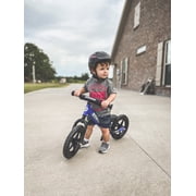 Strider 12” Sport Bike, Blue - No Pedal Balance Bicycle for Kids 1 to 4 Years - Includes Safety Pad, Padded Seat, Mini Grips & Flat-Free Tires -Easy Assembly & Tool-Free Adjustments