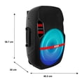 thumbnail image 4 of Combo de 2 Bocinas Bluetooth Kaiser PAK-9015 15 pulgadas 25 000 W c/u más Control, 4 of 4