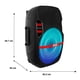 thumbnail image 4 of Combo de 2 Bocinas Bluetooth Kaiser PAK-9015 15 pulgadas 25 000 W c/u más Control, 4 of 4