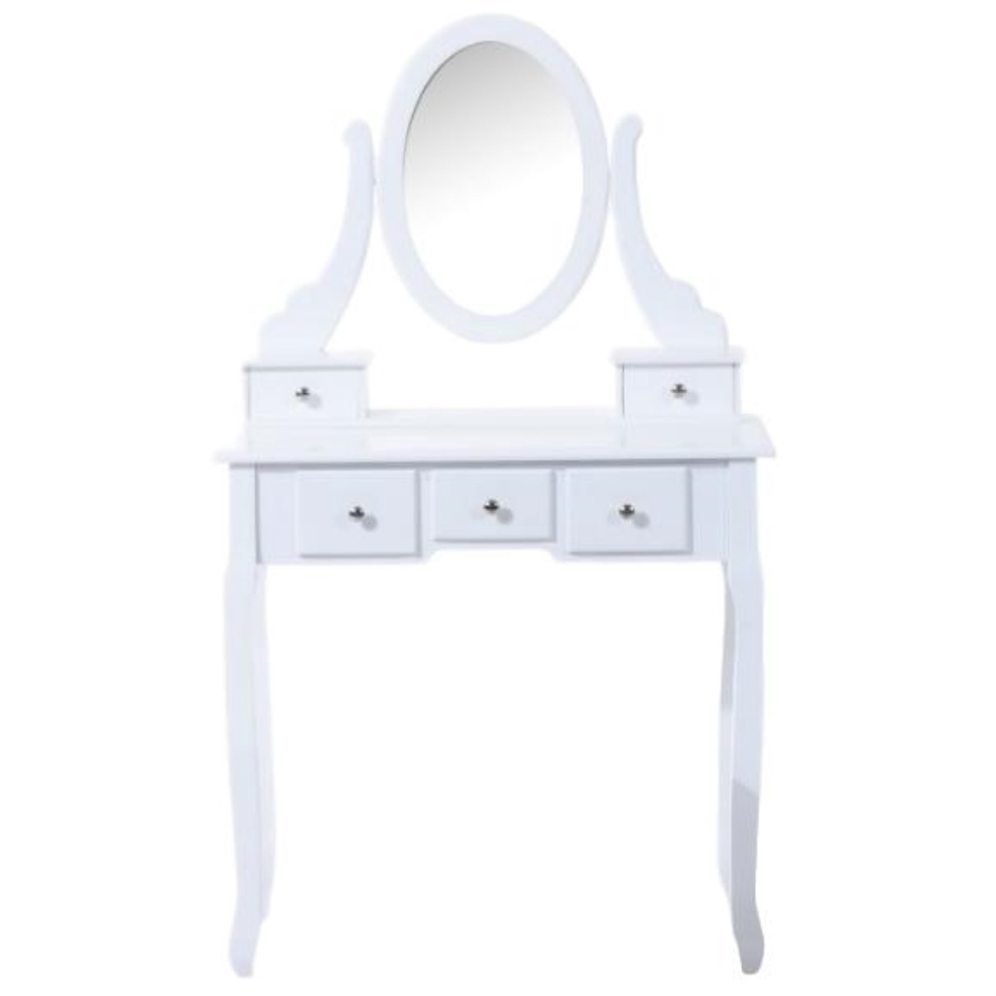 Viscologic Ivory Wooden Mirrored Makeup, Viscologic Pearl Wooden Mirrored Makeup Vanity Table