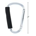 thumbnail image 5 of Jumbo 6.5" XL Carabiner Key Chain - Chrome Silver, 5 of 6