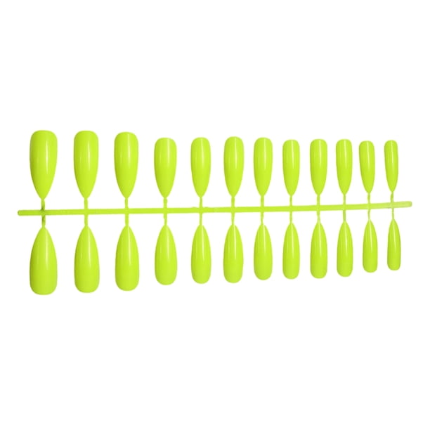 Juego de uñas postizas Soidarity para manicura DIY Amarillo claro
