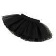 thumbnail image 4 of Falda de baile para niños Falda de malla de media longitud Falda de ballet con tutú de cuatro capas Falda de baile de actuación de seis días, 4 of 4