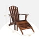 thumbnail image 3 of Zimtown Silla Adirondack Sillón de Madera para Patio, Césped, Jardín, Porche, Balcón, Color Carbonizado, 3 of 11