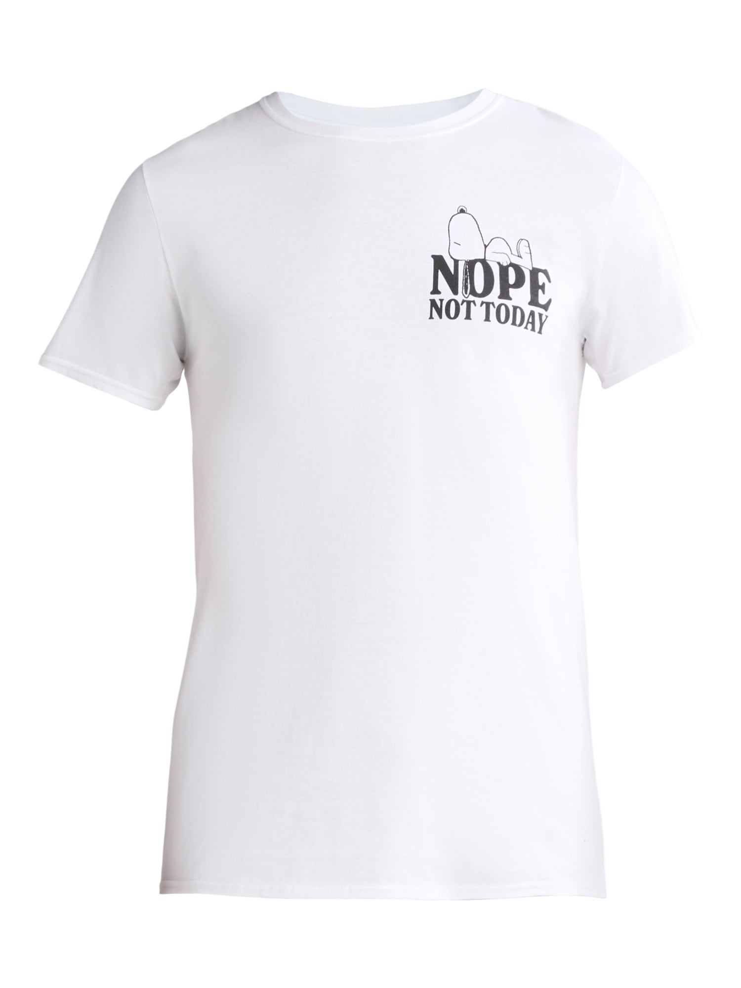 Peanuts Snoopy Men’s & Big Men’s Graphic Tee Shirt Chillin Nope Not Today, 2-Pack, Sizes S-3XL