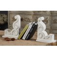 thumbnail image 6 of SOFE 1 Pair Rustic Wood Scroll Corbels Bookends, White Bookends Decorative, Sculpture Farmhouse Brackets, Book Ends for Heavy Books Home Office Decor, 6 of 9