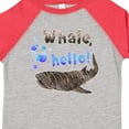 thumbnail image 4 of Inktastic Whale, Hello Cute Whale Shark with Bubbles Boys or Girls Toddler T-Shirt, 4 of 5