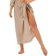 thumbnail image 1 of Robe de Plage Sortie de Plage Femme Aguichant Vacances Robe de Plage Soleil Frange Blouse Jupe à Bretelles Robe pour Femme Aguichant Élégante, 1 of 5