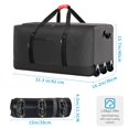 thumbnail image 2 of Bolsa de viaje Finnhomy plegable de 120 litros con 3 ruedas, 82 x 36 x 40 cm, color negro, 2 of 7