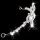 thumbnail image 3 of Banda Pa Cabeza Del cabellero cabellero De Diadema Nupcial De Miposa Doble Plateada Colco Tiara de cristal, 3 of 6