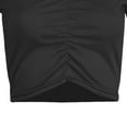 thumbnail image 4 of AnuYalue Tee Shirts for Women Summer Crew Neck Cropped Tops Fashion Short Sleeve Tshirt Slim Fit Blouse, 4 of 5