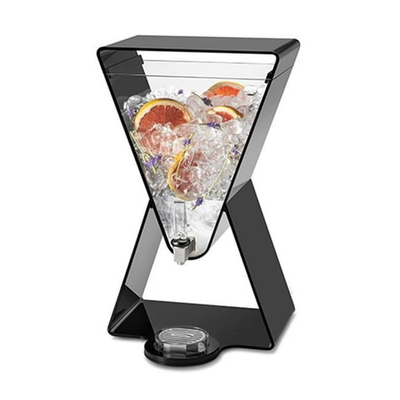 3 gal Acrylic Beverage Dispenser Lucid Prism, Black