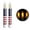 Multicolor, variant on JeashCHAT 6 Pcs Flameless Taper Candles with Remote, Timer, Dimmer, 7.5 Inches Plastic White Led Fake Candlesticks with Flickering Flame for Fireplace Table Halloween Christmas Decoration