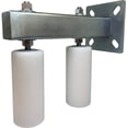 thumbnail image 3 of Eagle EG122 Adjustable Slide Gate Guide Rollers 6” White Dual Hard UHMW, 3 of 6