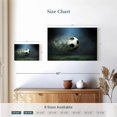 thumbnail image 4 of Elephant Stock Fast Trail Soccer Ball Wall Art - Horizontal Canvas Wall Art - Living Room Wall Decor - Sports Canvas - Black And White Decor - 12" x 8", 4 of 8
