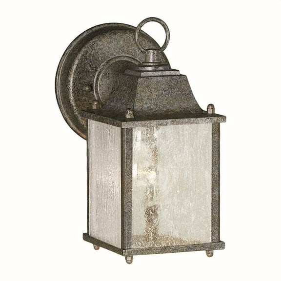 Forte Lighting 1755-01 4.5Wx8.75Hx6e Outdoor Wall Sconce - River Rock