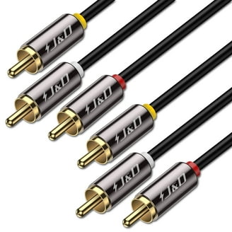 4 Fiches RCA Mâle Plaqué Or – Connecteur Audio/vidéo HIFI – Lot De 4 (neuf)
