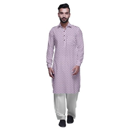 

Atasi Classic Collar PathaniÂ Kurta Pajama For Boys Rayon Front Pocket Shirt