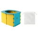 thumbnail image 2 of Inodoro para acampar, inodoro para automóvil, con bolsas de repuesto, inodoro tipo cubo, inodoro de viaje, Azul, 2 of 4