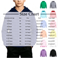 thumbnail image 3 of ABSUYY Youth Boys Girls Sports Pullover Hoodie,Gray Long Sleeve Sweatshirt, Size 9-10Y, 3 of 9