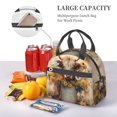 thumbnail image 6 of Goofa Bucket Flower Cow Pattern Lunch Bag ,Insulated Lunch Box, Small Leakproof Cooler Food Lunch Containers Reusable High Capacity Lunch Tote Bags, 6 of 8