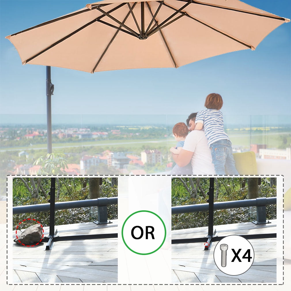 FDW - Brandclub - New Tan Patio Umbrella Offset 10' Hanging Umbrella Outdoor Market Umbrella D10 FDW - Brandclub - New Tan Patio Umbrella Offset 10' Hanging Umbrella Outdoor Market Umbrella D10