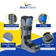 thumbnail image 2 of Brace Direct Lightweight Medical Full Shell Walking Boot - Tall Walking Boot With Air Pump, 2 of 9