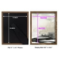 thumbnail image 4 of Ebony Horizon Triptych I - Framed Print w/glass - Walnut, 4 of 7