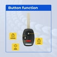 thumbnail image 2 of Keys4Less Replacement Keyless Remote Head Key Fob for Honda Civic 2009 LX FCC N5F-S0084A N5FS0084A Part Number 35111-SVA-305 35111SVA305 - 2 Pack, 2 of 8