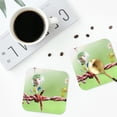 thumbnail image 4 of Lsque Pikmin Pattern 4" Drink Coasters Set of 6, Leather Absorbent Coasters, Table Coaster Set Decorative Coffee Cup Coasters Housewarming Gift, 4 of 7