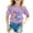 Purple, variant on HUITKMM Boys Clothes Boy and Girl Fashion Casual Print Round Neck Loose Short Sleeve T Shirt Top