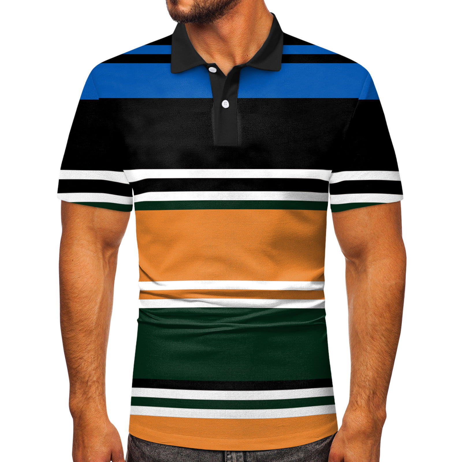 Quealent Polo Shirts For Men Men's Short Sleeve Shirt Cargo Tactical ...