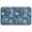 Blue Soccer Elements, variant on Blue Stars and Baseballs Pattern Door Rugs,Washable Non Slip Door Mats Indoor,Decorative Door Mats,Entry Mat Indoor for Entrance,Bedroom,Kitchen,Bathroom,30"x17"