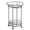 black, variant on ABBSR Rolling Wine Serving Cart with Universal Wheels, Gold