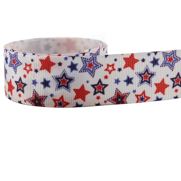 Patriotic Ribbon Wired, Red White Blue Fireworks for 4Th Of July, 250Th Anniversary, Independence Day Wreath Gift Wrapping Crafts