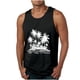 thumbnail image 1 of Camisetas de Tanque de los Hombres Tanque de los Hombres Incolor Gradiente de Impresión Cuello Redondo Correa Delgada Fuga Atrás Regular Casual Deportes Blusas de Tanque, 1 of 5