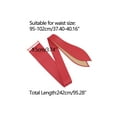 thumbnail image 4 of Cinturones Obi para Mujeres Talla Grande INSPIRE CHIC, Cinturón de Lazo Autoadhesivo, Cinturón Ancho para Vestidos, Rojo 37.40-40.16, 4 of 6