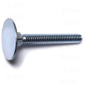 1/4"-20 x 2" Zinc Plated Steel Coarse Thread Flat Countersunk Head Elevator Bolts